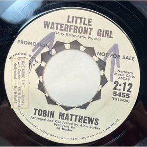 Tobin Matthews Little Waterfront Girl 45 Rock Promo Warner Bros 5455